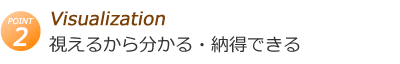 視えるから分かる・納得できる